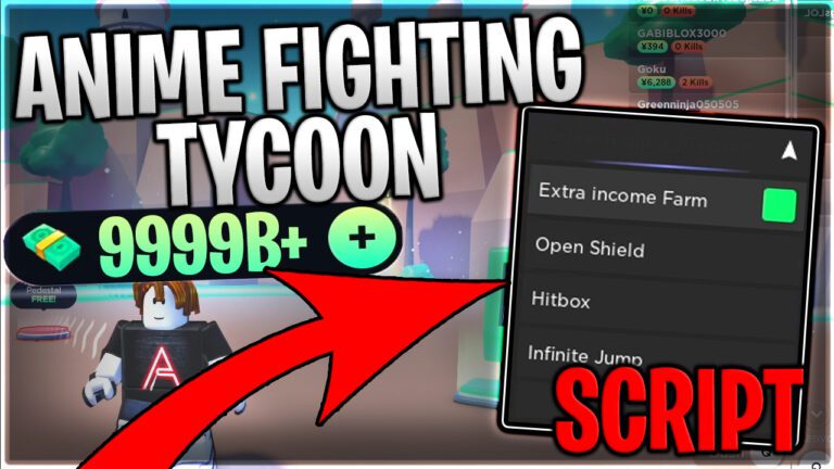 New Anime Fighting Tycoon Script Hack Auto Farm Infinite Yen Auto