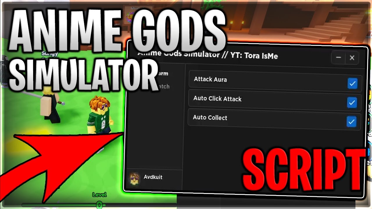 X2 UPD2 Anime Gods Simulator Script Hack Auto Farm Kill Aura