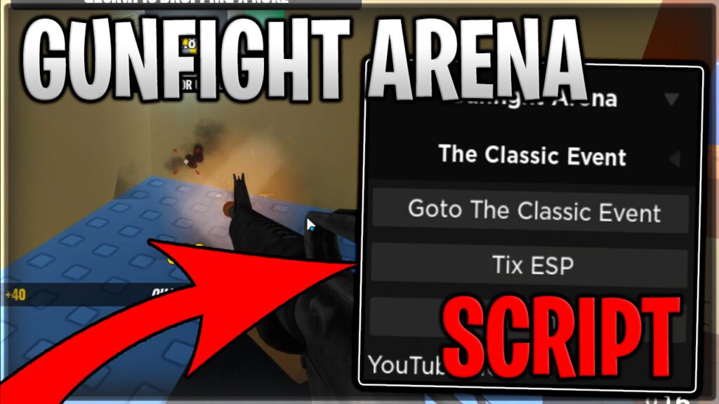 Classic Gunfight Arena Script Find All Tix Roblox Ahmed Mode