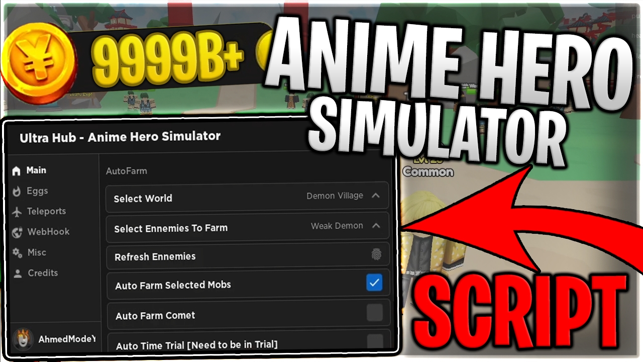 [UPDATE] Anime Hero Simulator Script Hack Auto Farm, Infinite Yen, Free ...