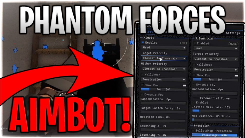 Phantom Forces [AimBot, Fov, Knife Aura] Scripts