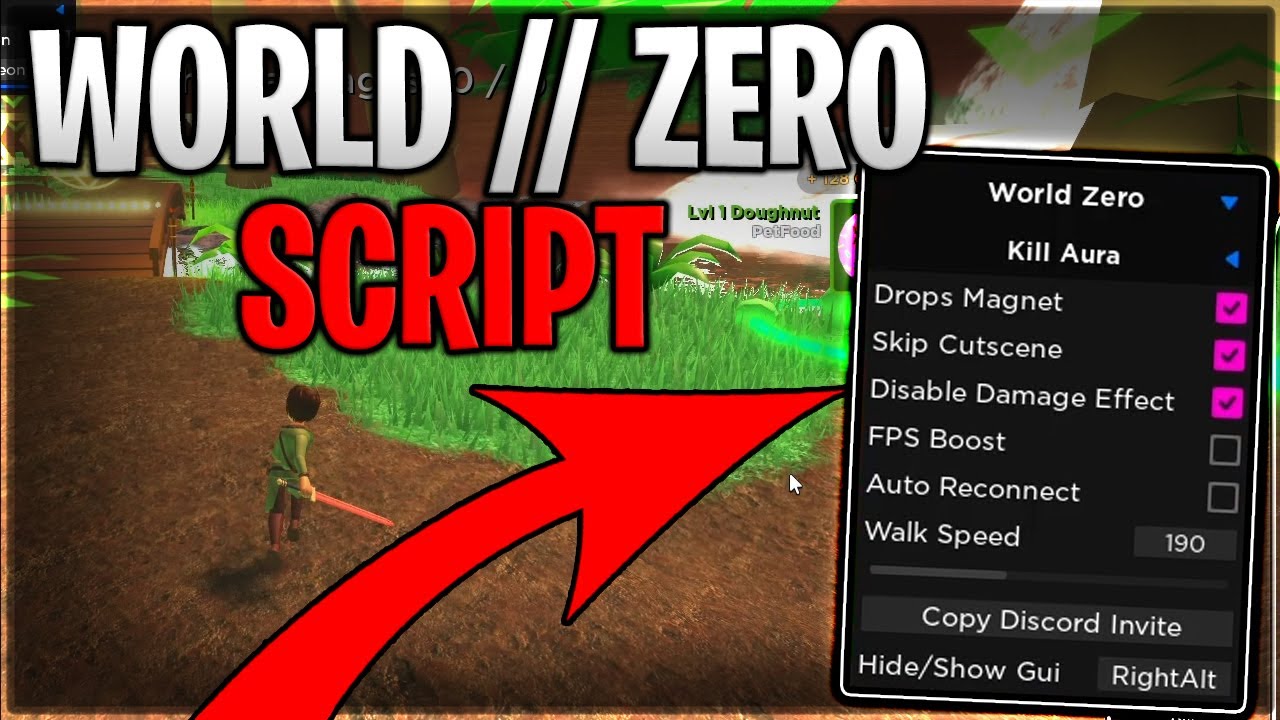 [UPDATE] World // Zero Script Hack Auto Farm Dungeons, Kill Aura Auto