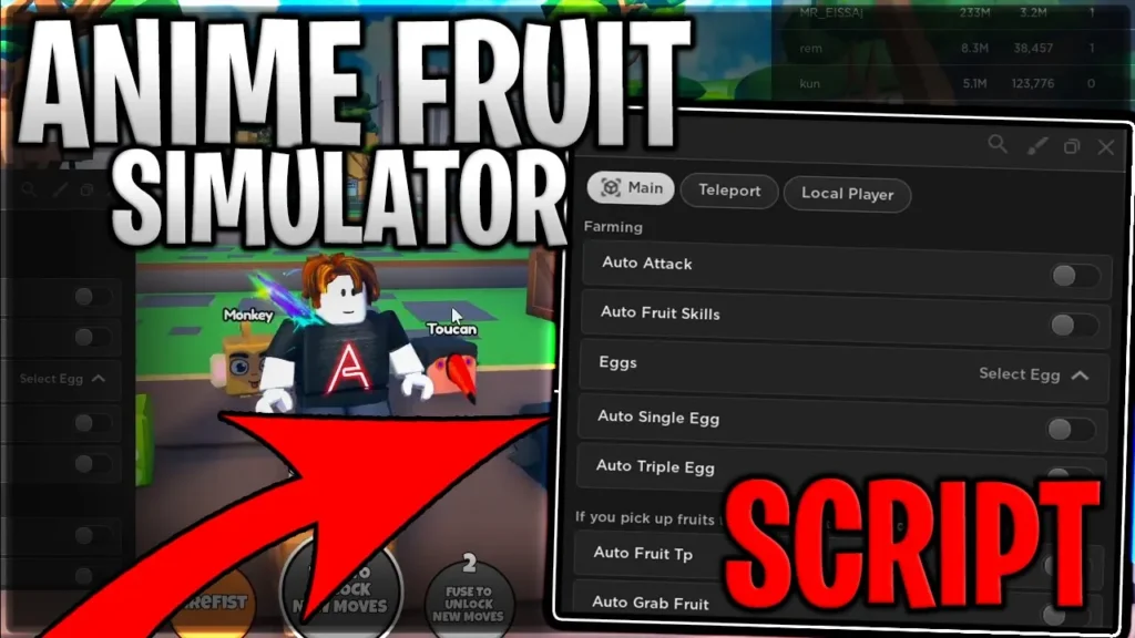WORLD 2 Anime Fruit Simulator Script Hack Auto Farm Devil Fruits  Sniper  Roblox Pastebin 2023  Ahmed Mode