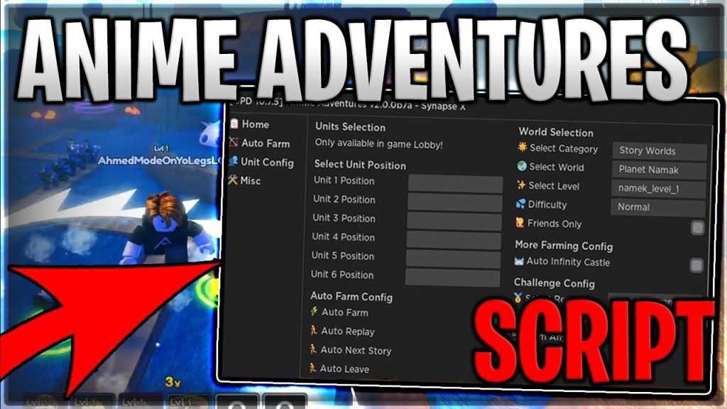 [ UPD 14] Anime Adventures Script Hack Auto Farm Auto Place & Upgrade