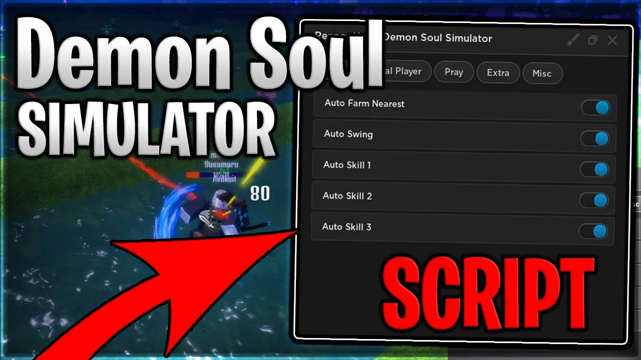 Demon Soul Simulator Script Hack Auto Farm Auto Attack & Spin - Roblox ...