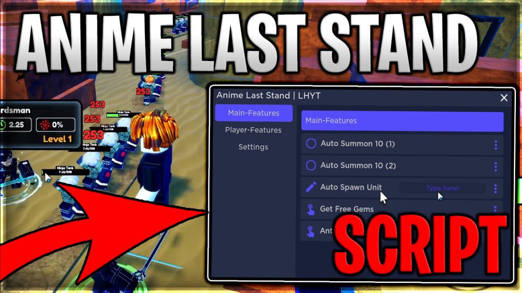 [UPD 2 PORTALS] Anime Last Stand Script Hack Auto Farm & Infinite Gems