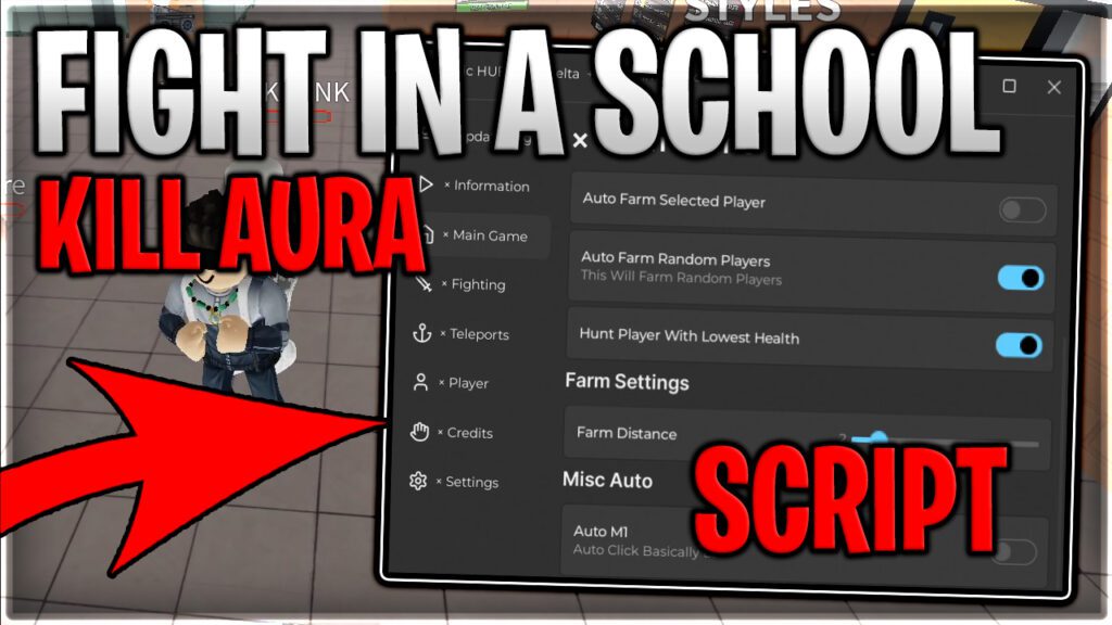 [WEAPONS+PARTY] Fight In A School Script Auto Farm Kill Aura & Auto ...