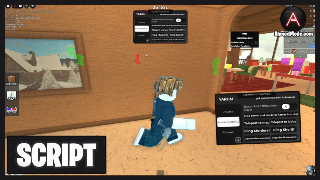 Murder Mystery 2 Script Kill All, God Mode & ESP – Roblox
