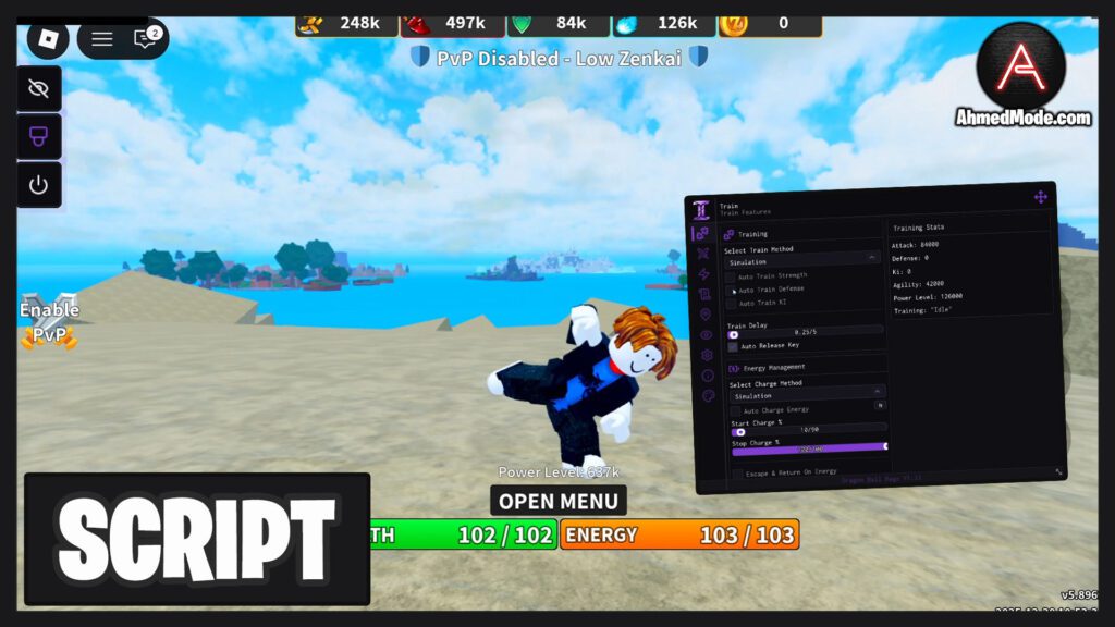 Dragon Ball Rage Script Auto Farm, Kill Aura & Max Stats – Roblox