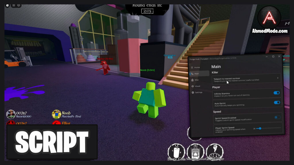 Forsaken Script Auto Finish Generators, ESP & Teleport – Roblox