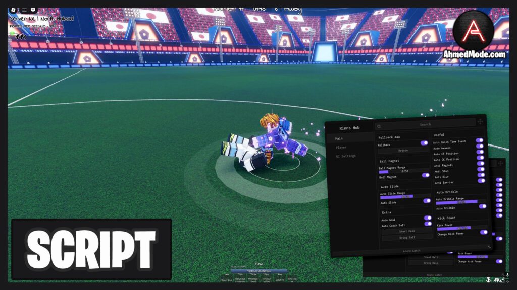 Azure Latch Script Auto Score, Auto Dribble & Anti Ragdoll – Roblox