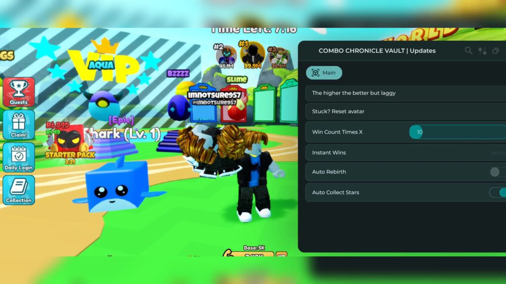 Yeet A Friend script Instant Wins Auto Collect Stars Auto Rebirth – Roblox