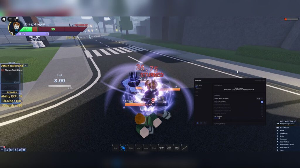 A Universal Time Script Auto Farm, Kill Aura, Farm Items & Max Stats – Roblox