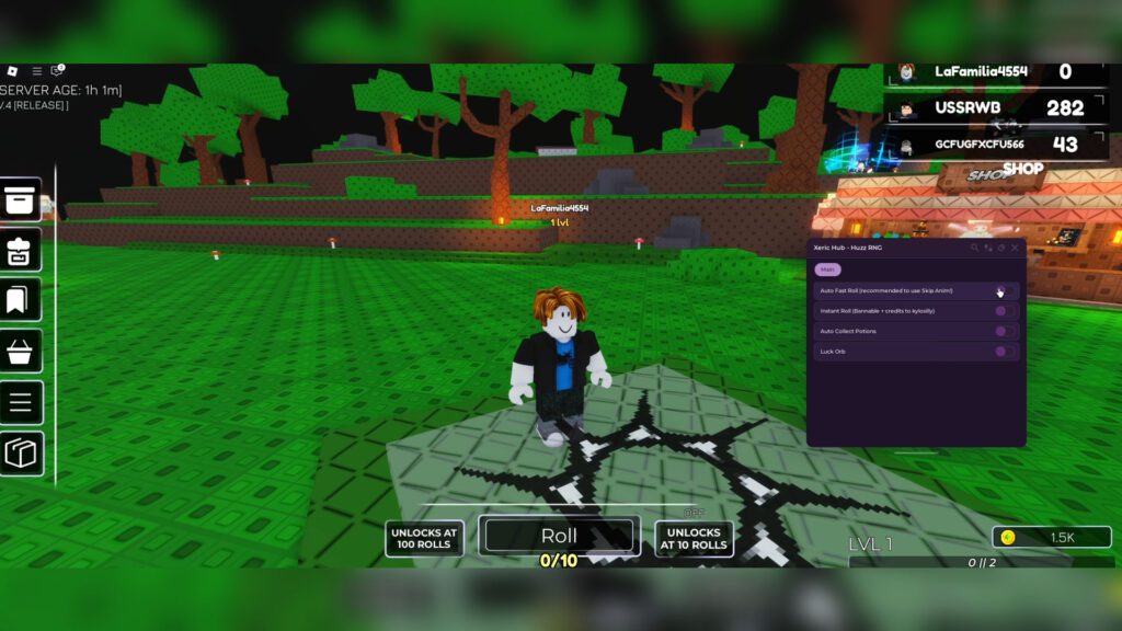 Auruzz RNG Script Auto Fast Roll, Collect Potions & Lucky Orbs – Roblox