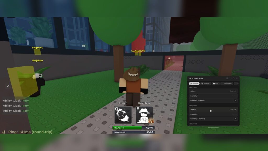 Die of Death Script God Mode, ESP & Infinite Stamina – Roblox