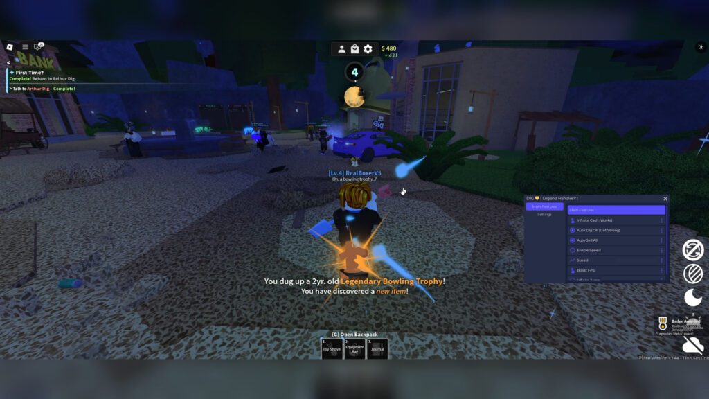 DIG Script Auto Dig, Auto Sell & Infinite Cash – Roblox