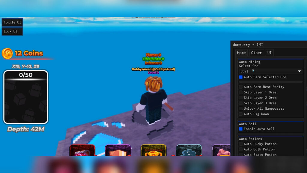 Infinite Mining Incremental Script Auto Farm, Auto Sell, Auto Upgrade & Rebirth – Roblox