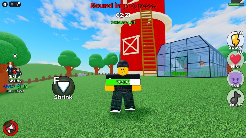 Shrink Hide & Seek Script God Mode, Kill Aura, Noclip, ESP & Infinite Money – Roblox