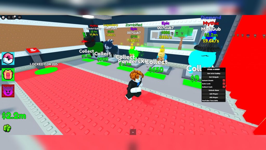Steal a Gubby Script Instant Steal, Collect Cash, Auto Lock & Free Gamepass – Roblox