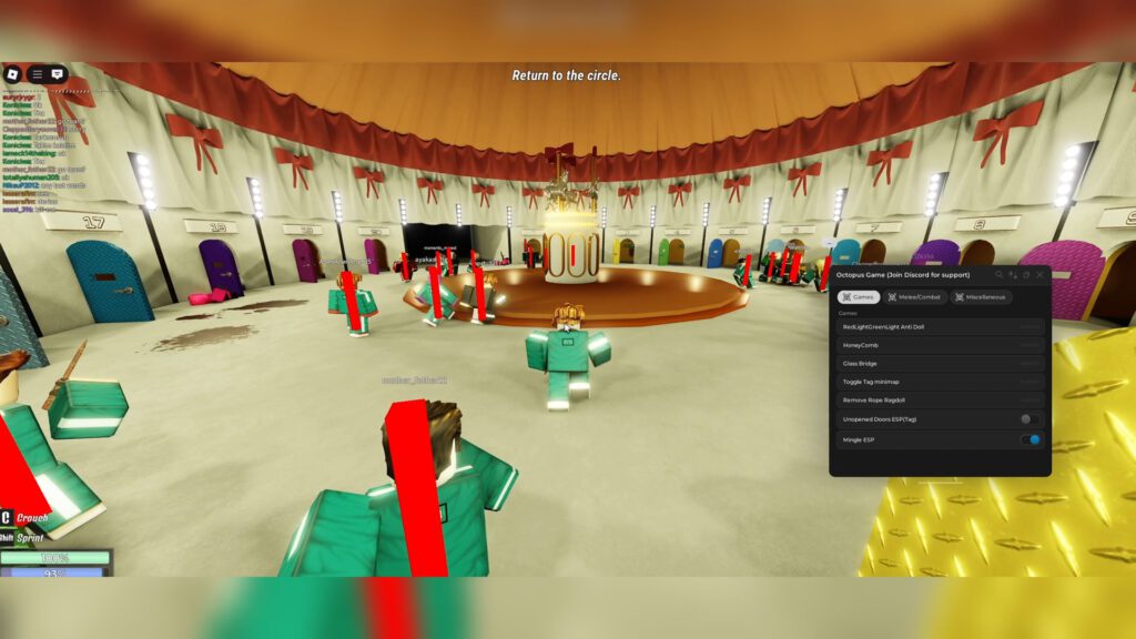 Octopus Game Script Auto Win Games, God Mode & Kill Aura – Roblox