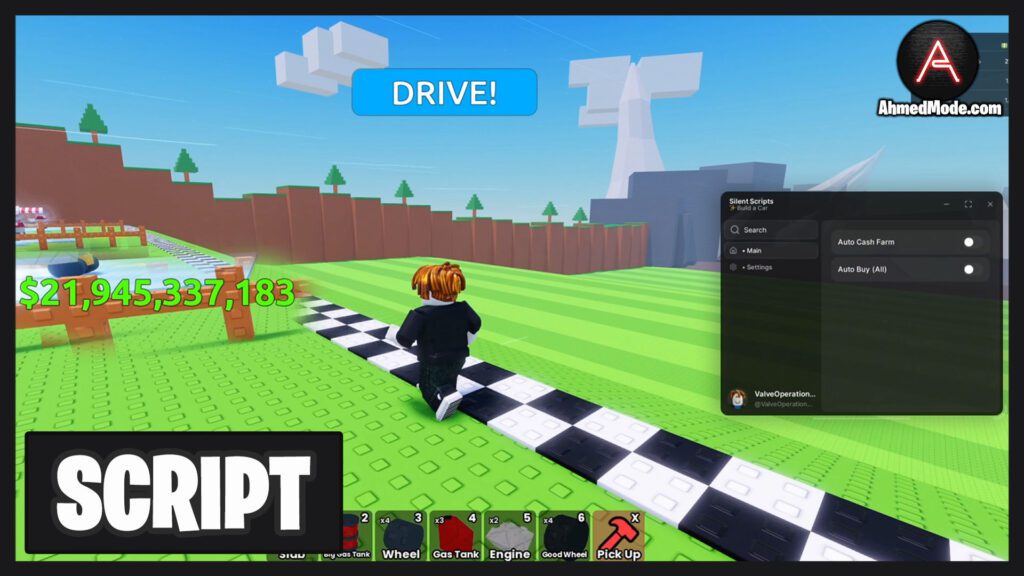 Build a Car Script Auto Farm, Infinite Money & Auto Buy All – Roblox