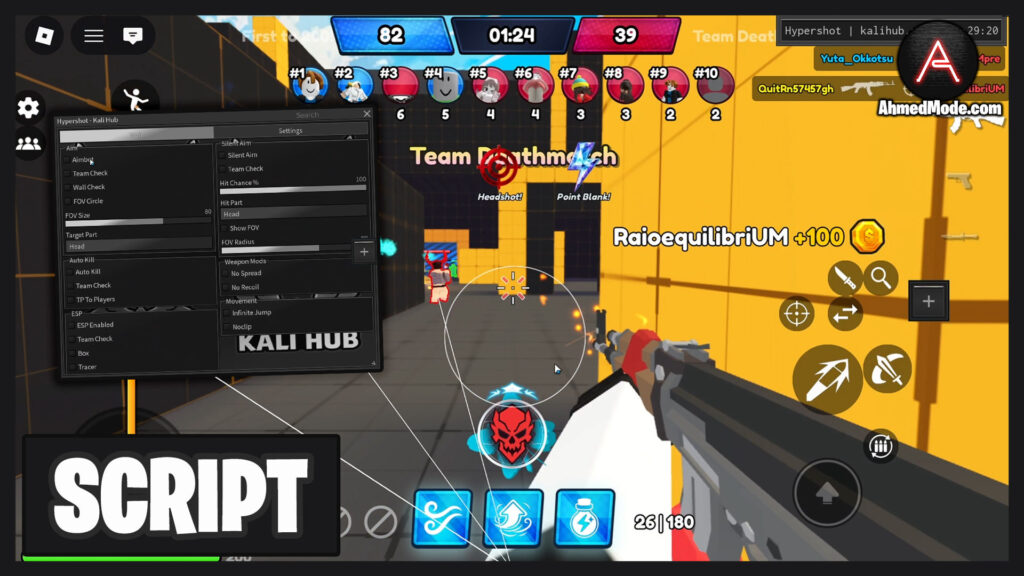 Hypershot Script Aimbot, ESP & Auto Shoot – Roblox