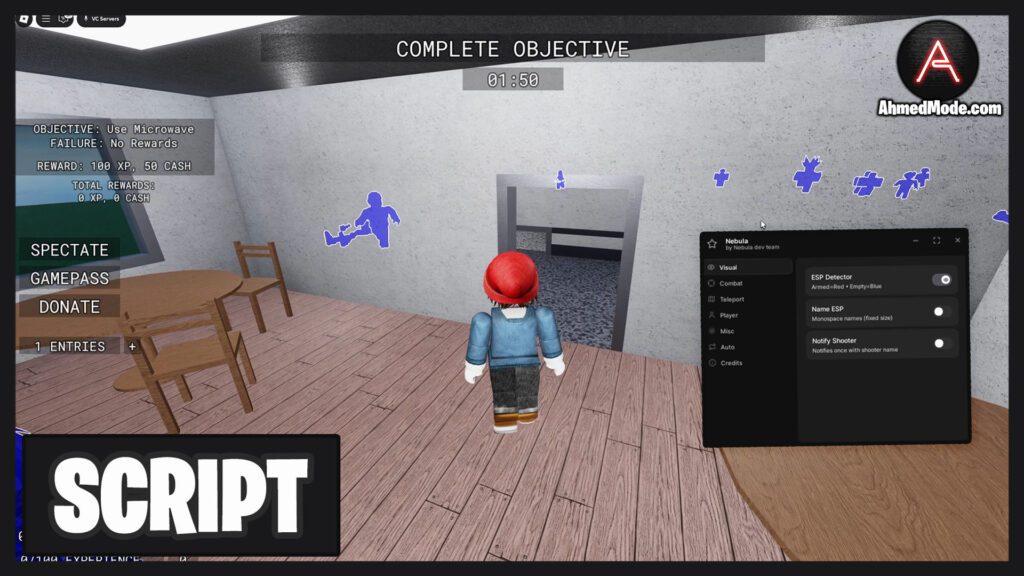 Run Hide Fight Script God Mode, ESP, Aimbot & TP To Safe Area – Roblox