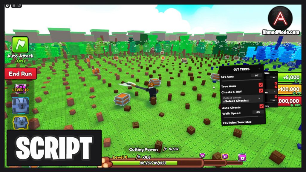 Cut Trees Script Auto Farm, Tree Aura & Chests X-Ray – Roblox