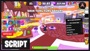 Dig to Save Brainrot Script Infinite Coins, Infinite Gems, Auto Win & Free Galaxy Egg – Roblox