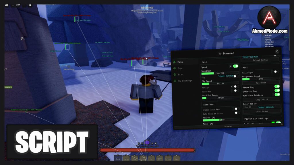 Nethros Script Auto Farm, Kill Aura, Farm Trinket & ESP – Roblox