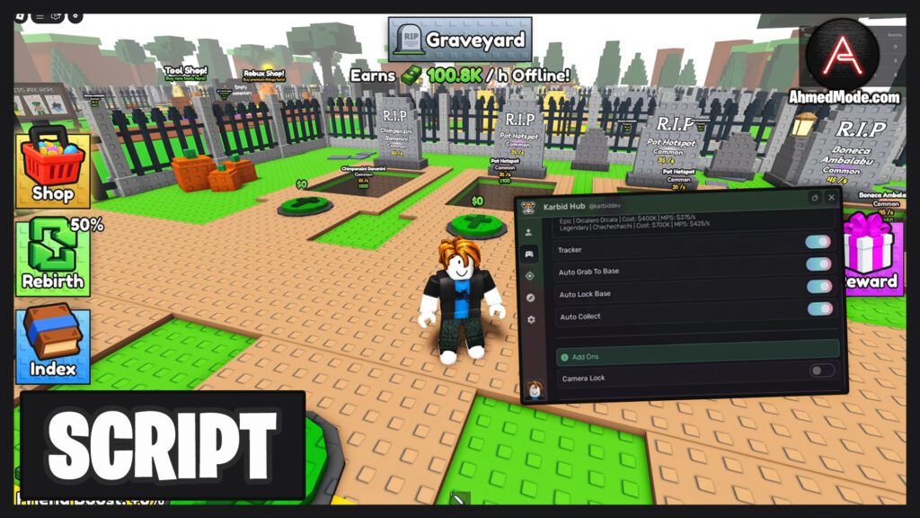 RIP BRAINROT Script Instant Steal, Collect Cash & Auto Lock Base – Roblox