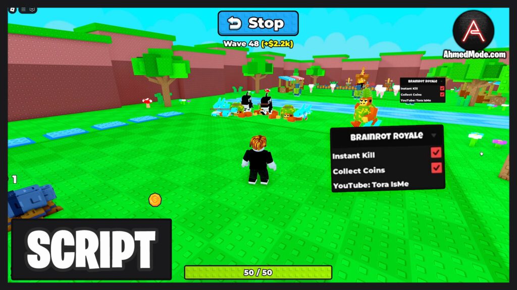 Brainrot Royale Script Auto Farm, Instant Kill & Collect Coins – Roblox