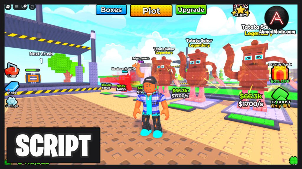 Crush for Brainrots Script Auto Farm, Auto Buy Boxes & Auto Upgrade – Roblox