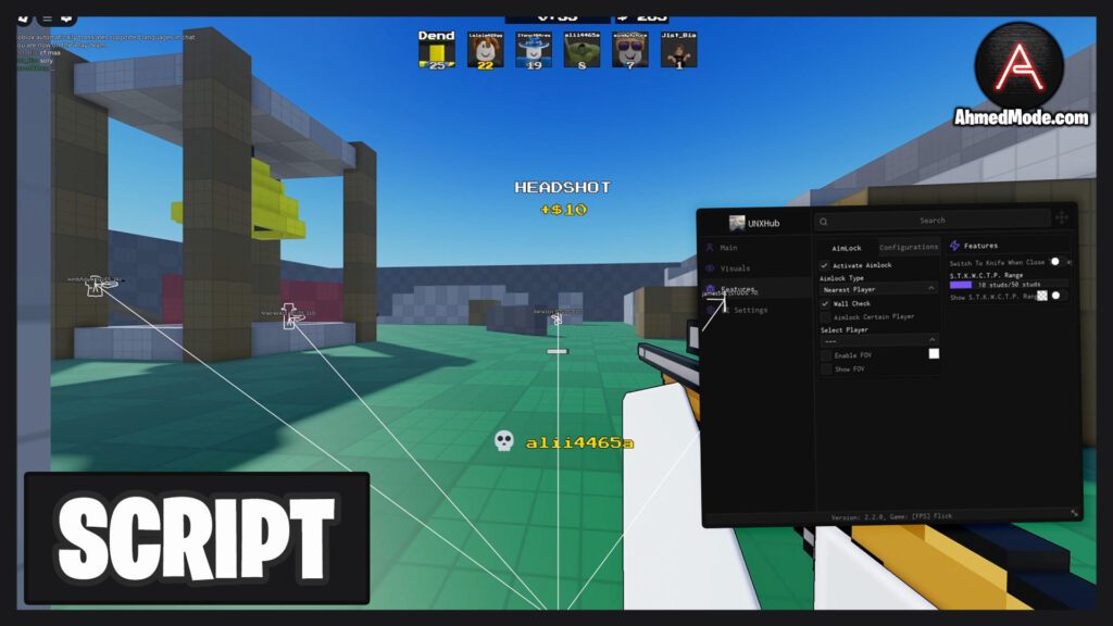 Flick Script Aimbot & ESP – Roblox
