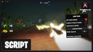 Last Run Script Gun Mods, Collect Crate & Gold, Instant Win & Walkspeed – Roblox