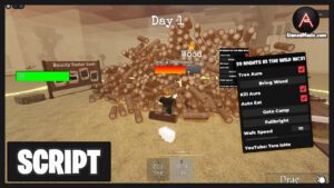 99 Nights in the Wild West Script Tree Aura, Kill Aura, Bring Wood, Auto Eat & Walkspeed – Roblox