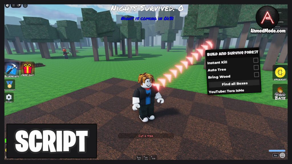 Build and Survive the Forest Script Instant Kill, Auto Tree, Bring Wood & Find All Boxes – Roblox