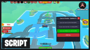 Cars vs Trucks Script Auto Farm Coins, Auto Crash & Auto Platform – Roblox