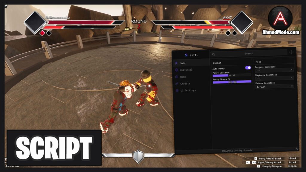 Dueling Grounds Script Kill Aura & Auto Parry – Roblox