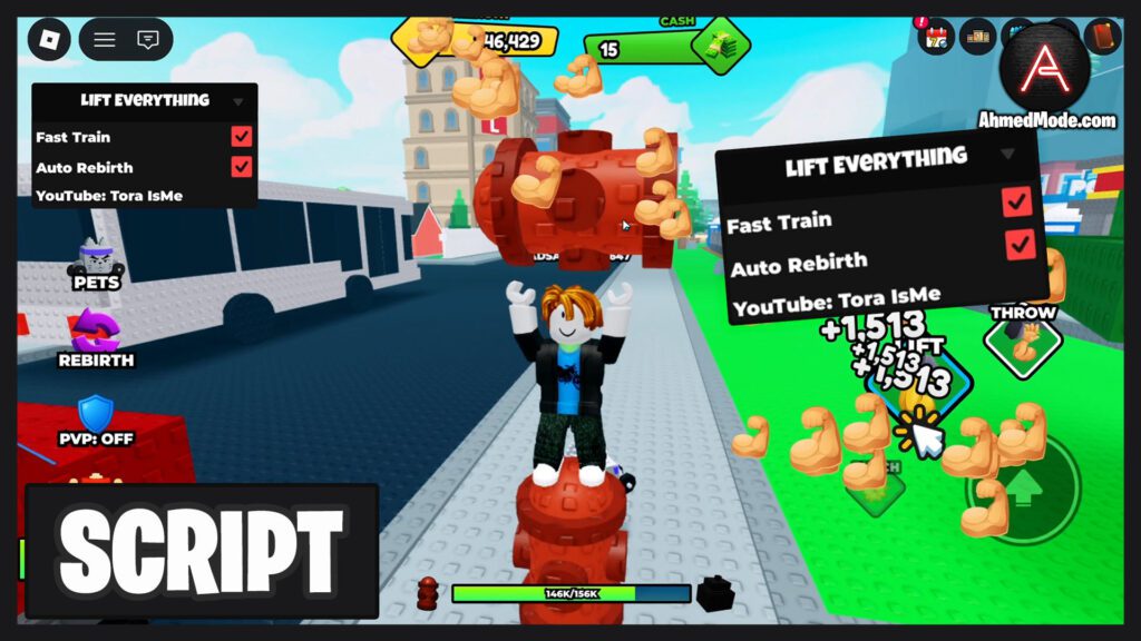 Lift Everything Script Fast Train & Auto Rebirth – Roblox
