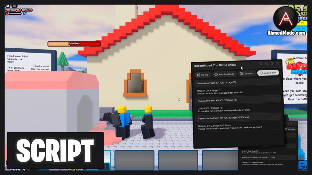 The Battle Bricks Script Auto Farm & Auto Upgrade – Roblox
