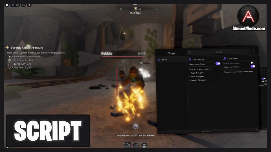 The Forge Script Auto Mine Kill Aura Auto Forge – Roblox