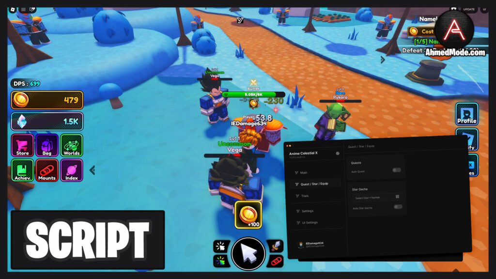 Anime Celestial X Script Auto Farm, Kill Aura & Auto Quest – Roblox