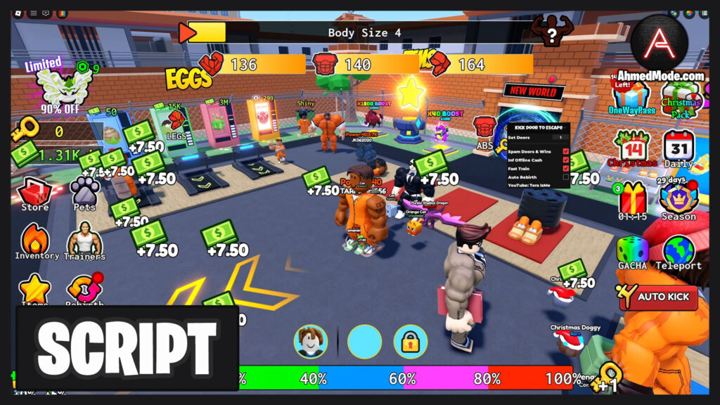 Kick Door To Escape Script Infinite Cash & Infinite Wins – Roblox
