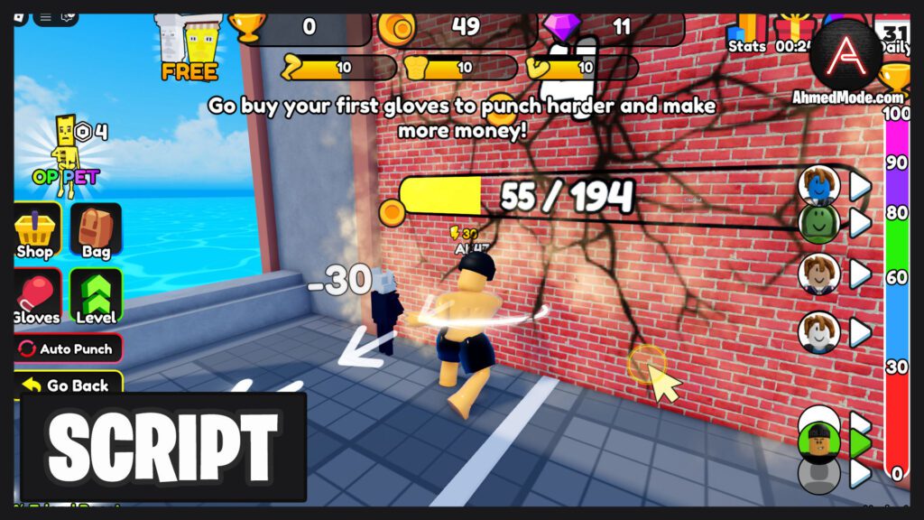 Punch to Steal Brainrot Script Auto Farm Auto Punch Infinite Coins – Roblox