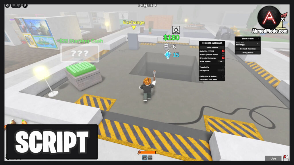 24 Hours Overnight Script Auto Farm, Auto Exchange & Bring All Food – Roblox