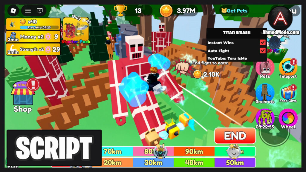 Brainrot Riders: Titan Smash Script Auto Farm, Instant Win & Auto Fight – Roblox