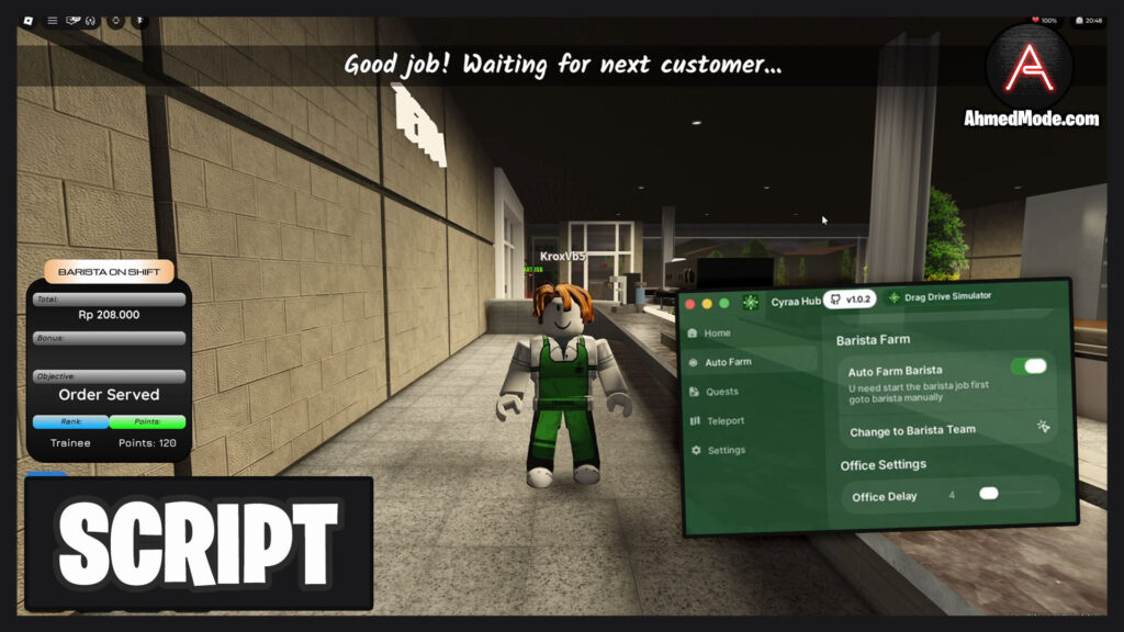 Drag Drive Simulator Script Auto Farm, Auto Work & Auto Quest – Roblox
