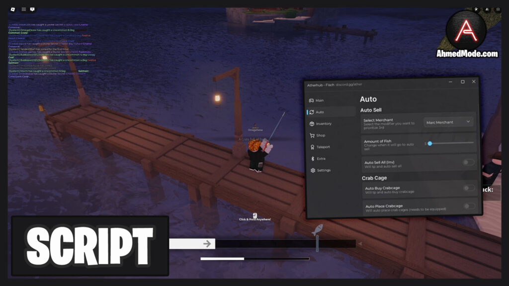 Fisch Script Auto Farm, Auto Fish & Auto Sell – Roblox