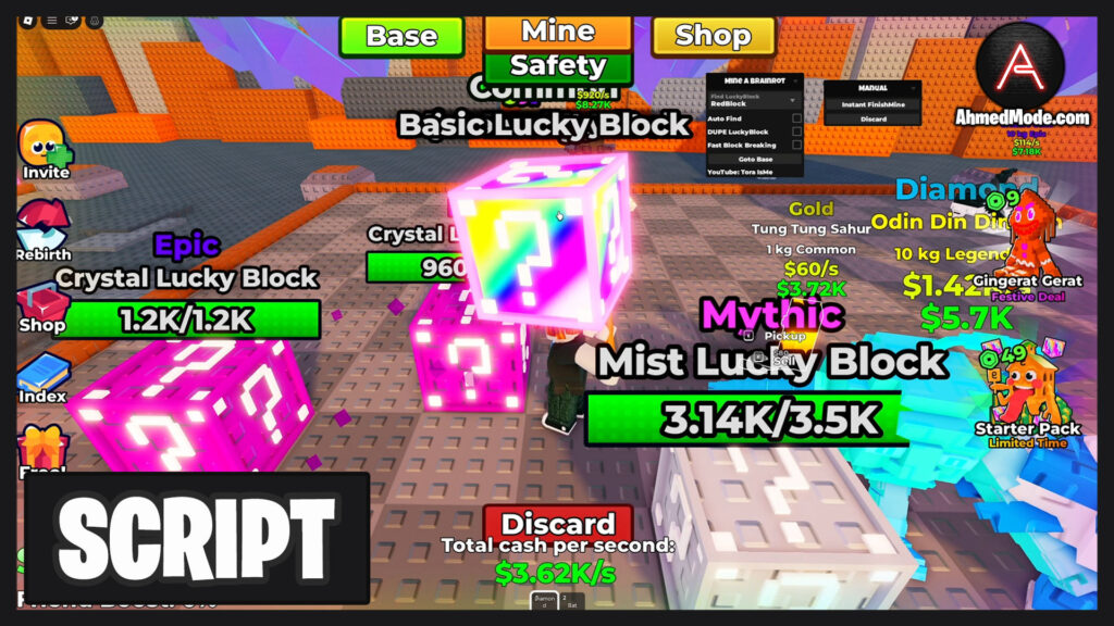 Mine a Brainrot Script Auto Farm, Auto Mine & Dupe – Roblox